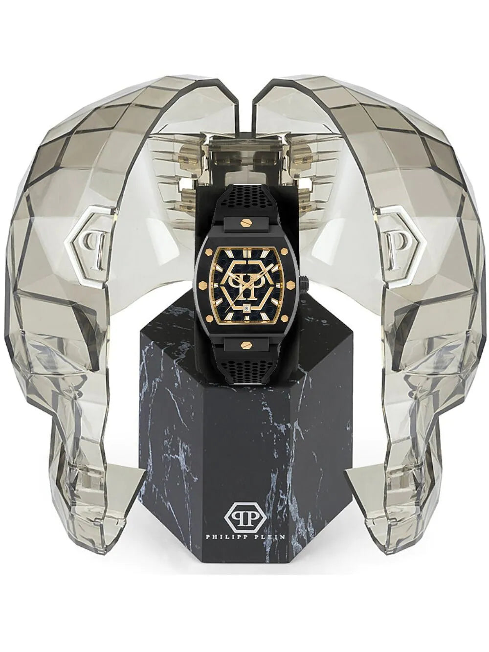 Philipp Plein PWPUA0224 Mens Watch The Hexagon Phantom 44mm 5ATM