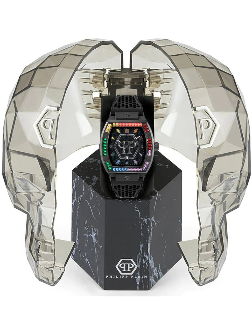 Philipp Plein PWPUA0324 Mens Watch The Hexagon Phantom 44mm 5ATM