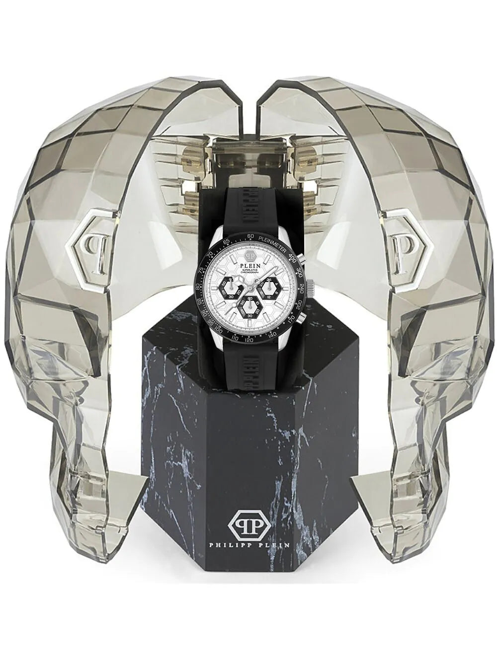 Philipp Plein PWPYA0124 Mens Watch Pleinmeter Chronograph 44mm 5ATM