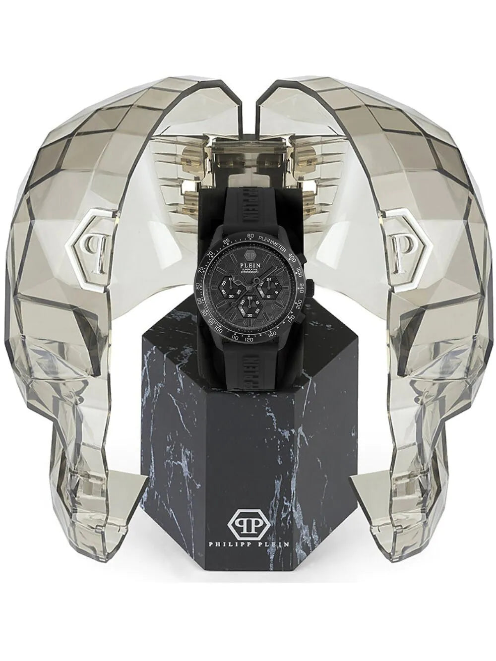 Philipp Plein PWPYA0324 Mens Watch Pleinmeter Chronograph 44mm 5ATM