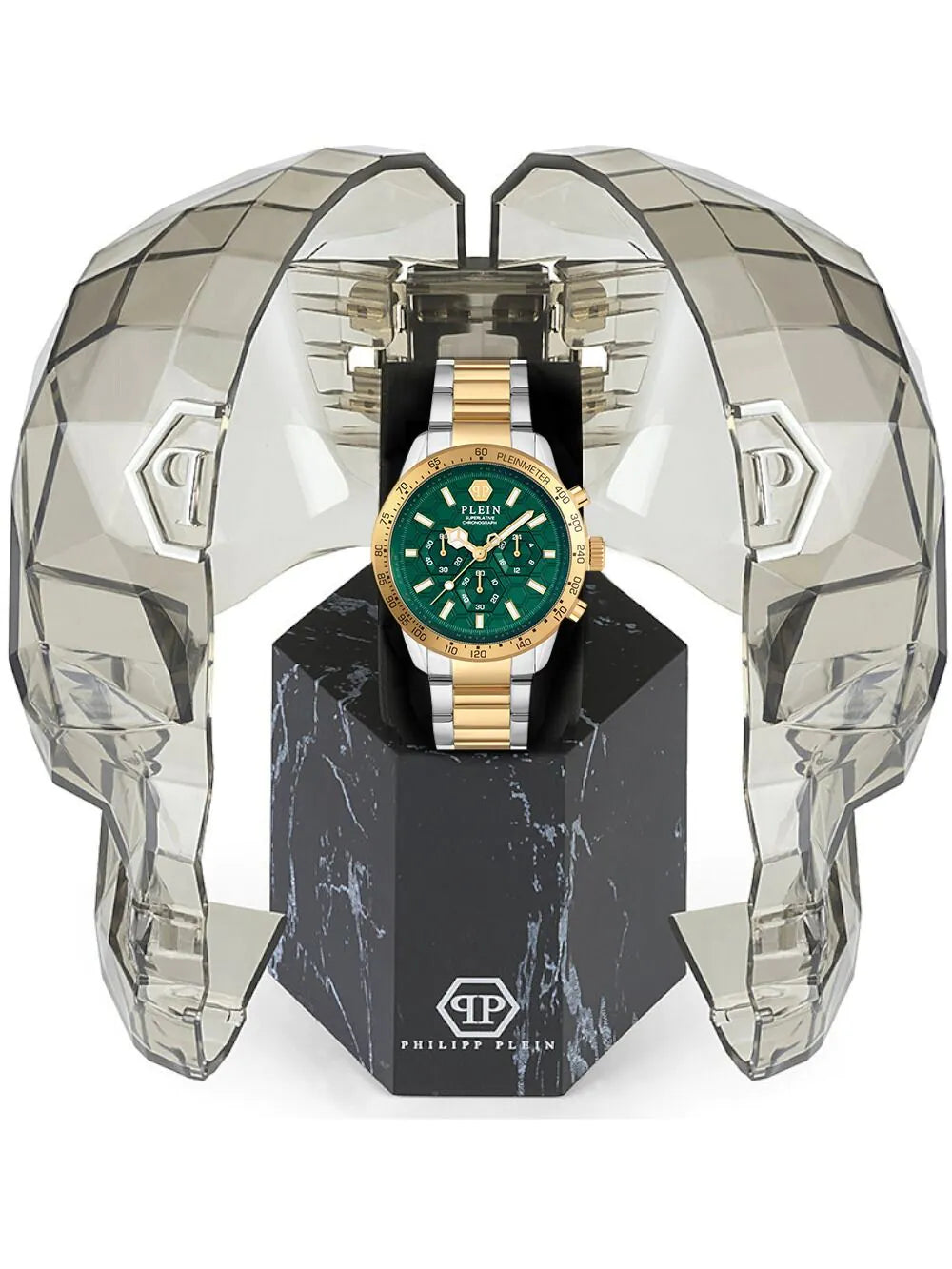 Philipp Plein PWPYA0524 Mens Watch Pleinmeter Chronograph 44mm 5ATM