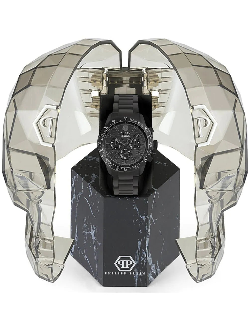 Philipp Plein PWPYA0624 Mens Watch Pleinmeter Chronograph 44mm 5ATM
