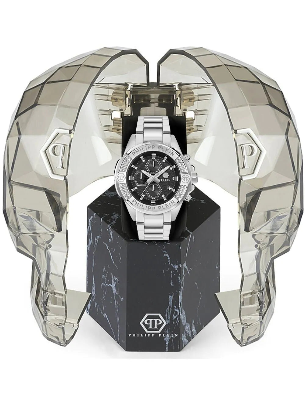 Philipp Plein PWWFA0425 Mens Watch The $kull Chrono 45mm 5ATM
