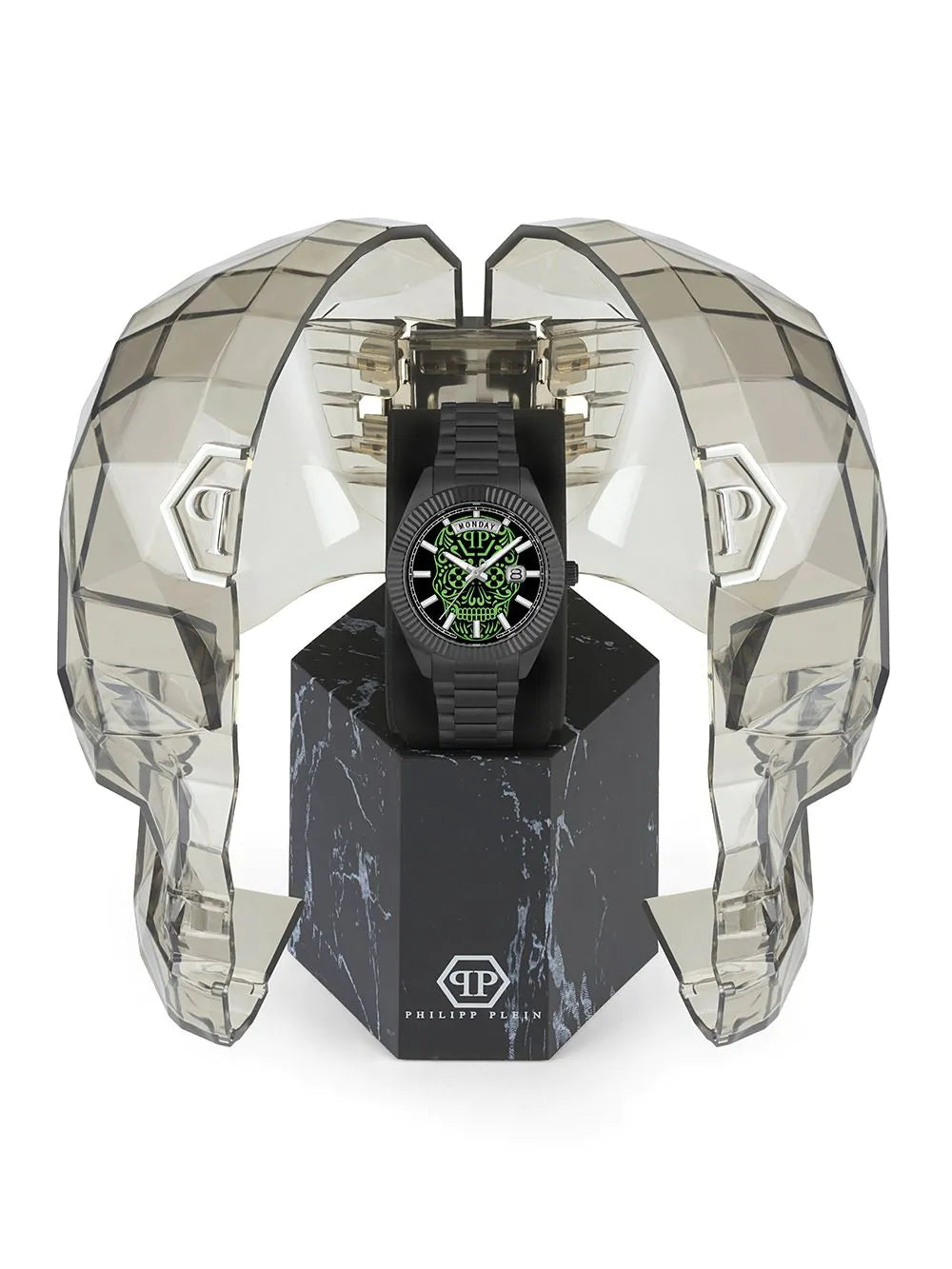 Philipp Plein PWPNA0724 Mens Watch Rock Couture Day-Date 42mm 5ATM