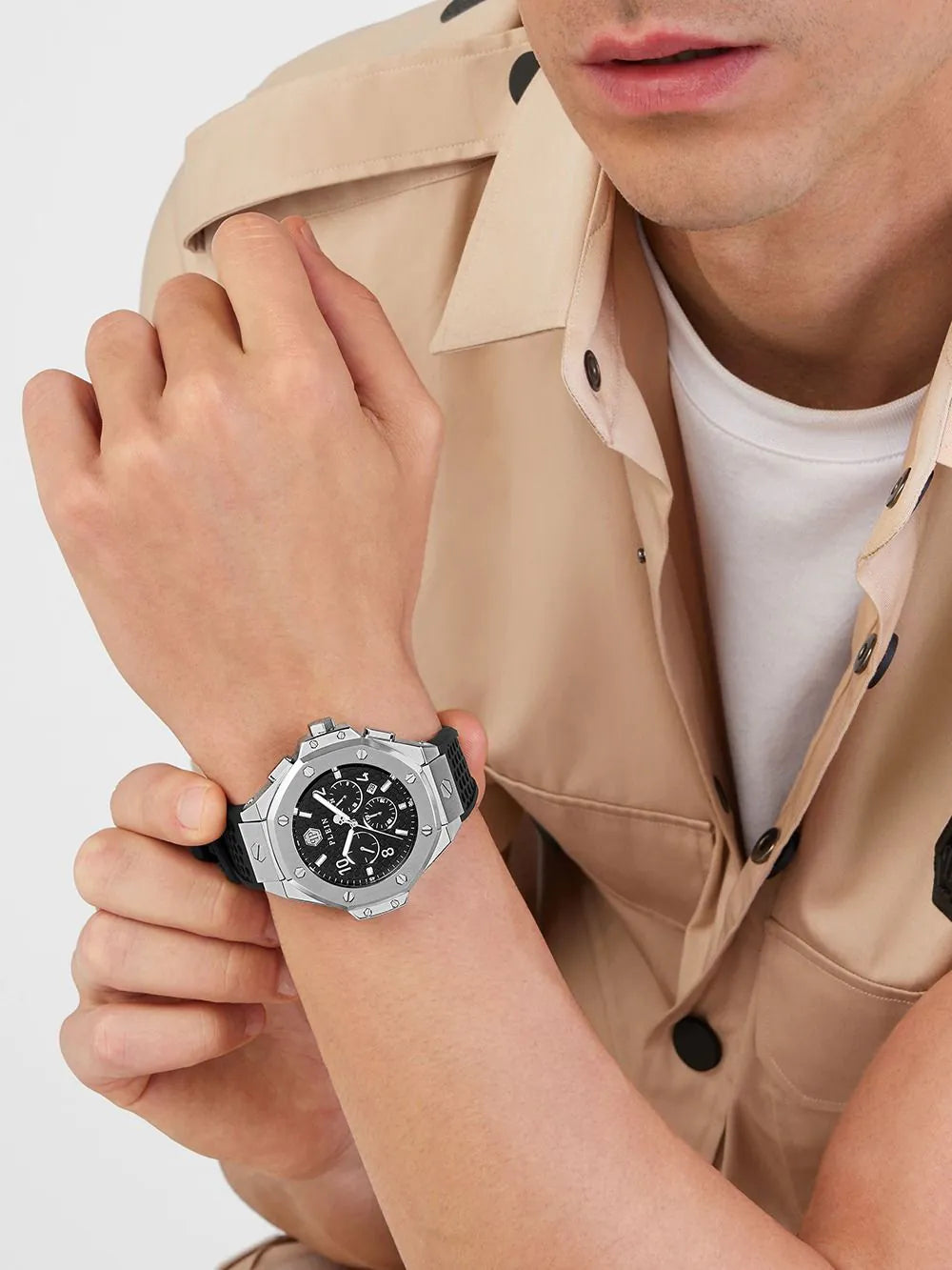 Philipp Plein PWPRA0124 Mens Watch Chrono Royal 46mm 5ATM