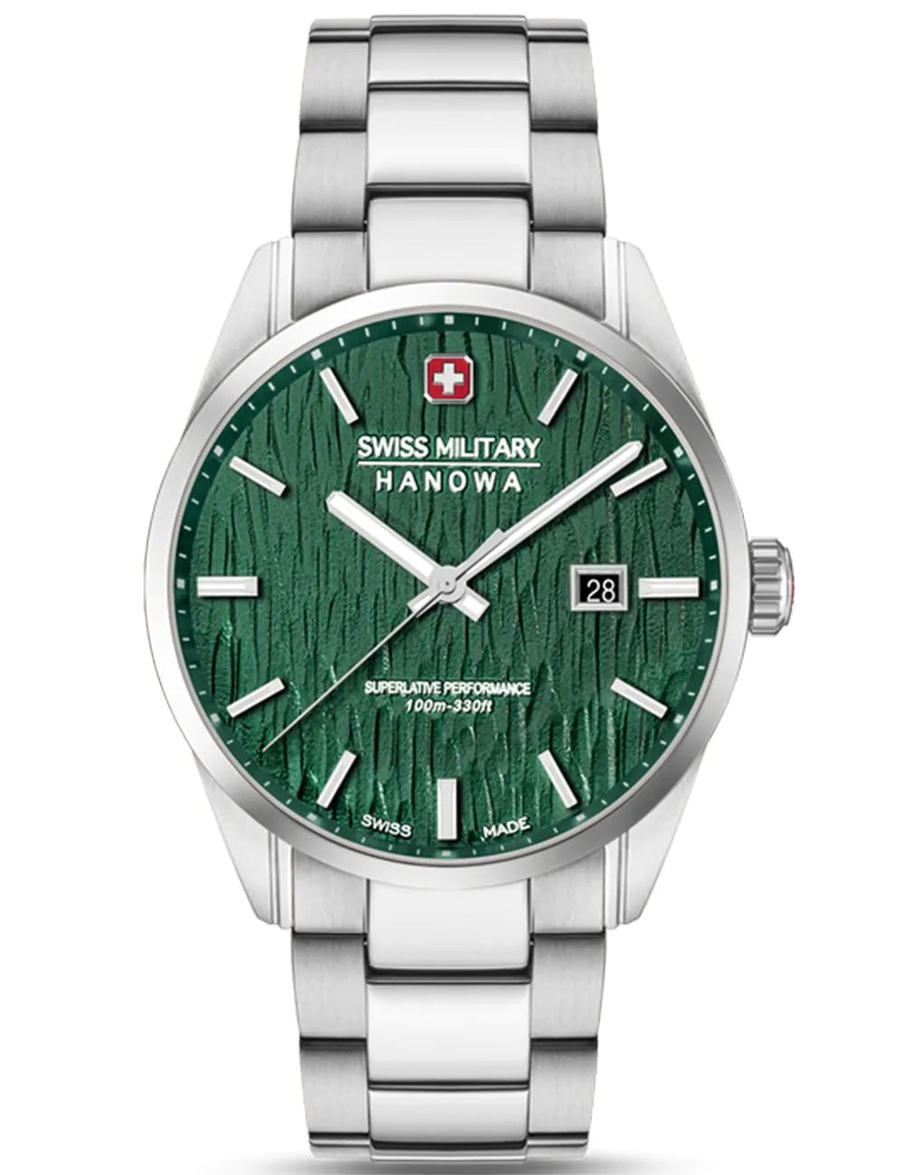 Swiss Military Hanowa SMWGH0006101 Mens Watch Silver Fir 42mm 10ATM