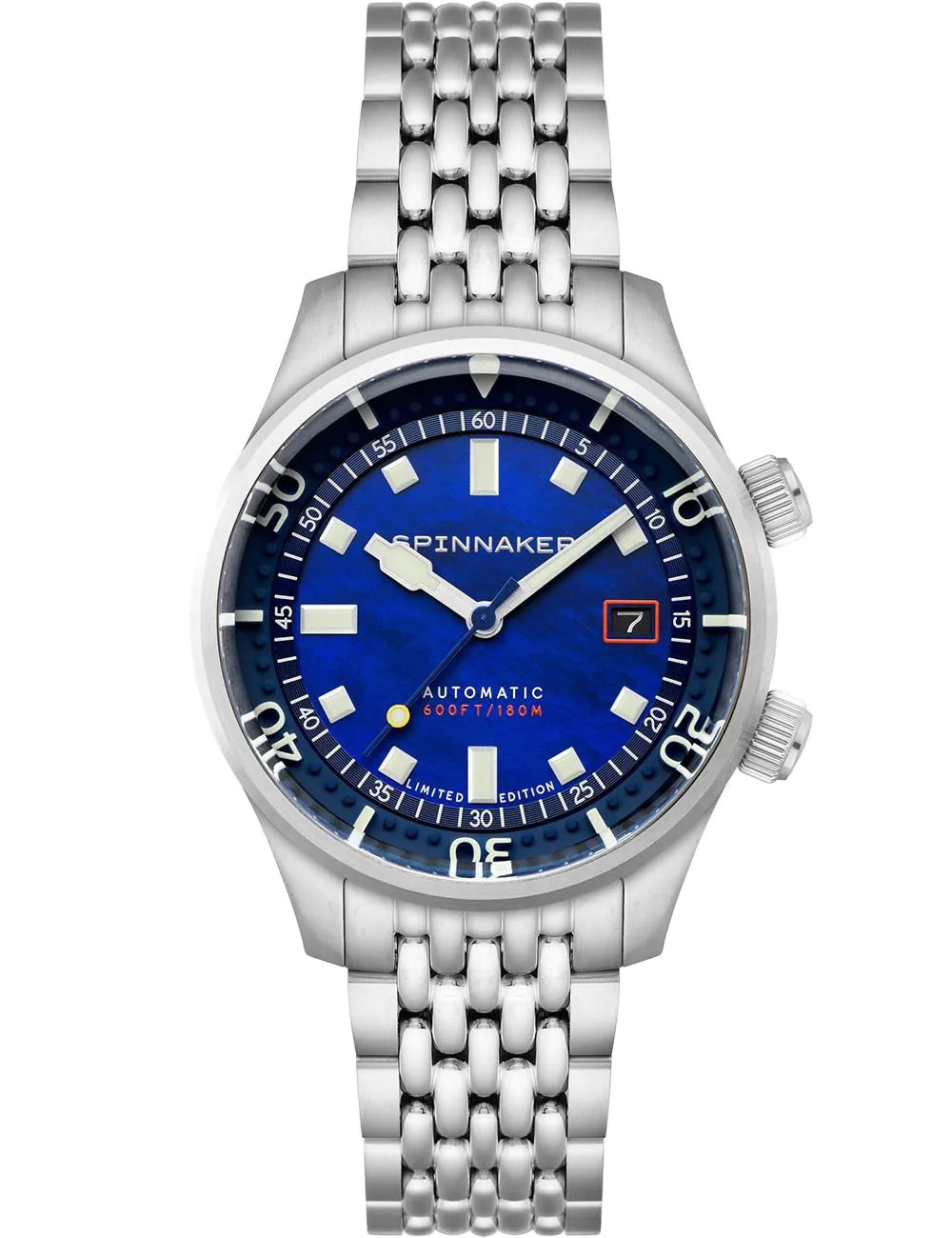 Spinnaker SP-5158-33 Mens Watch Bradner Pearl Diver Automatic Limited 42mm 18ATM