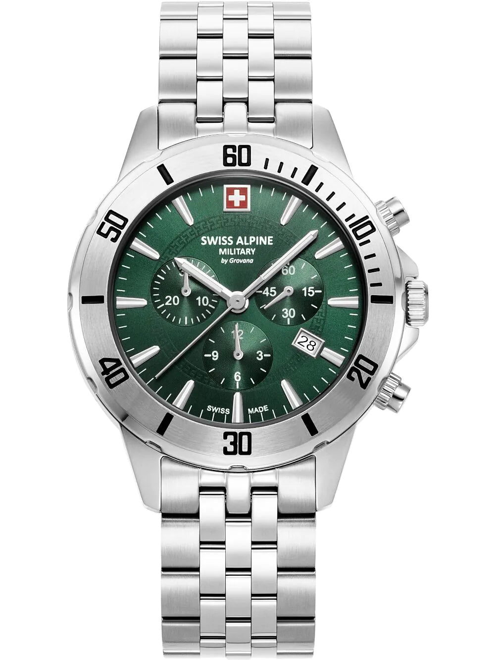 Swiss Alpine Military 7024.9134 Mens Watch Cruiser Chronograph 44mm 10ATM