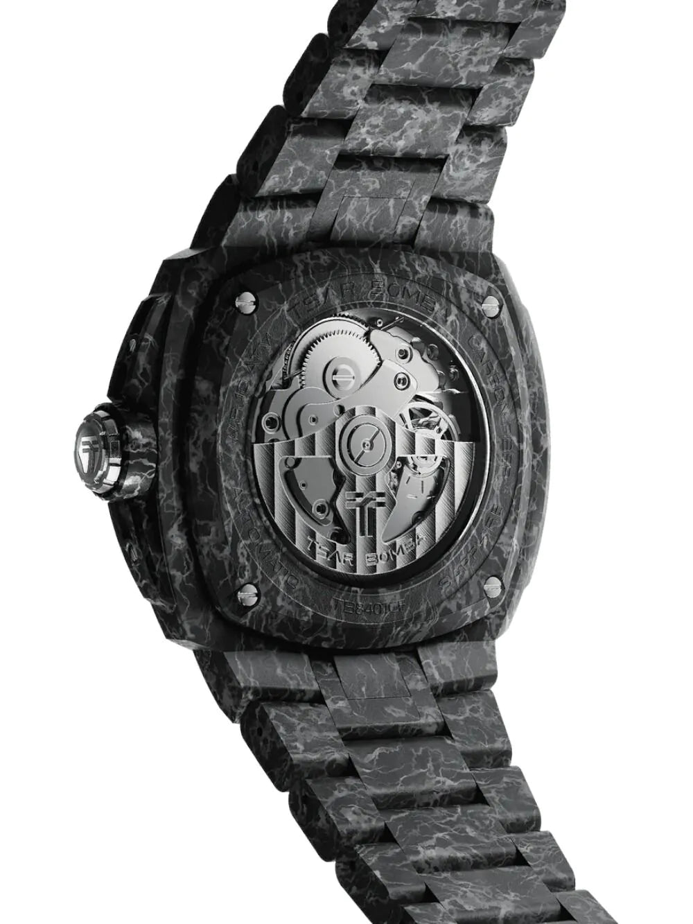 Tsar Bomba TB8401CF-02 Mens Watch Electron Full Carbon Fiber Edition Automatic 43mm 10ATM