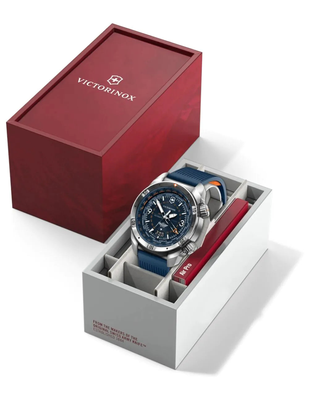 Victorinox 242003 Mens Watch Air Pro GMT Automatic 43mm 20ATM