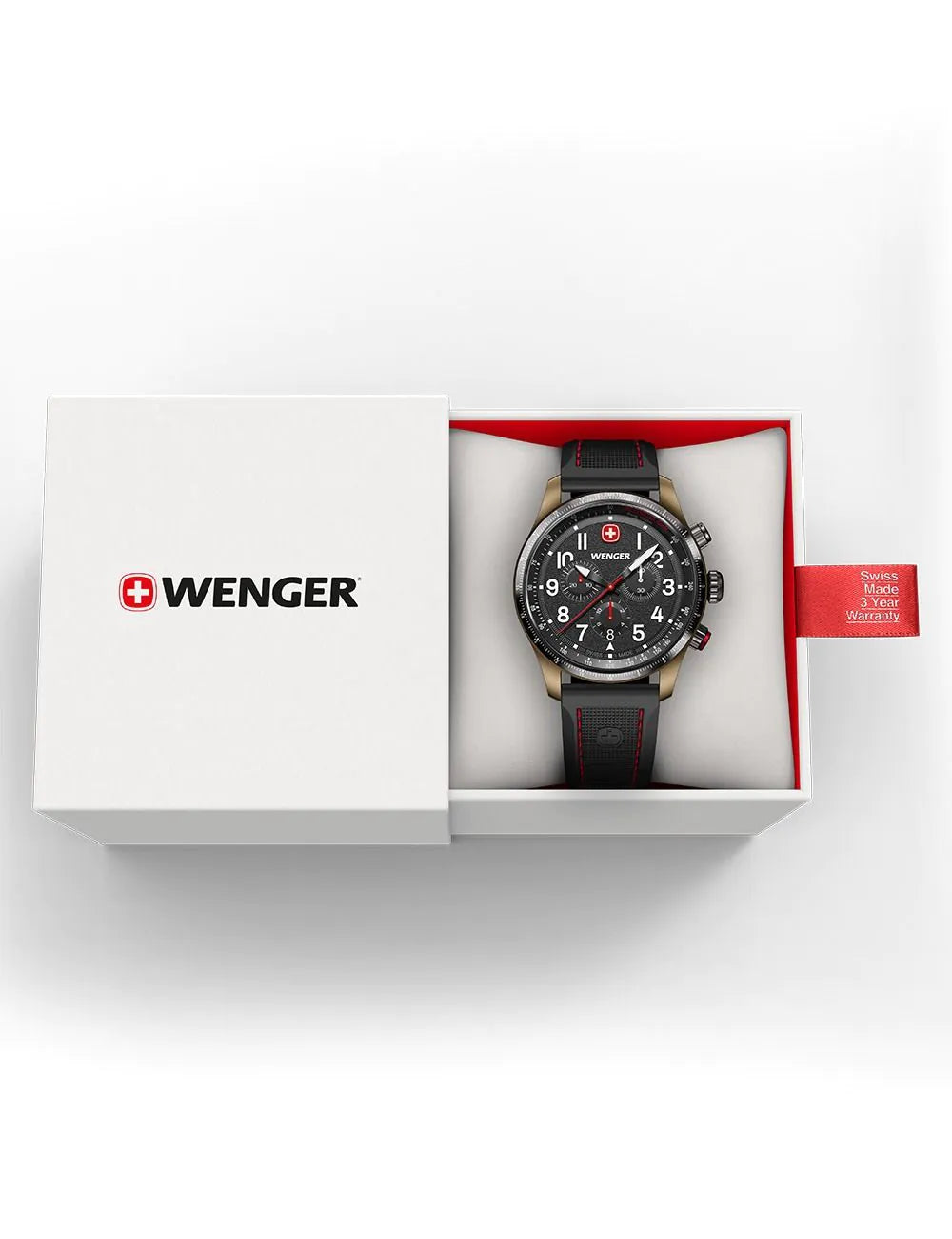 Wenger 01.0543.113 Mens Watch Terragraph Chrono 43mm 10ATM