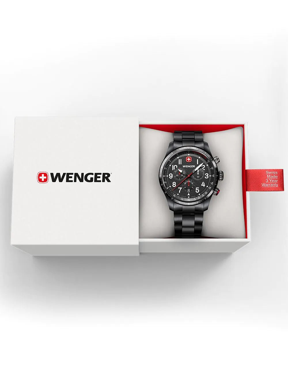 Wenger 01.0543.117 Mens Watch Terragraph Chrono 43mm 10ATM