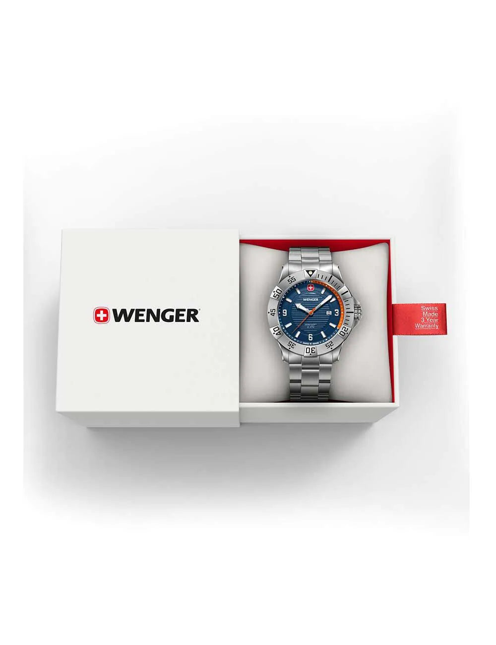 Wenger 01.0641.141 Mens Watch Seaforce 43mm 20ATM