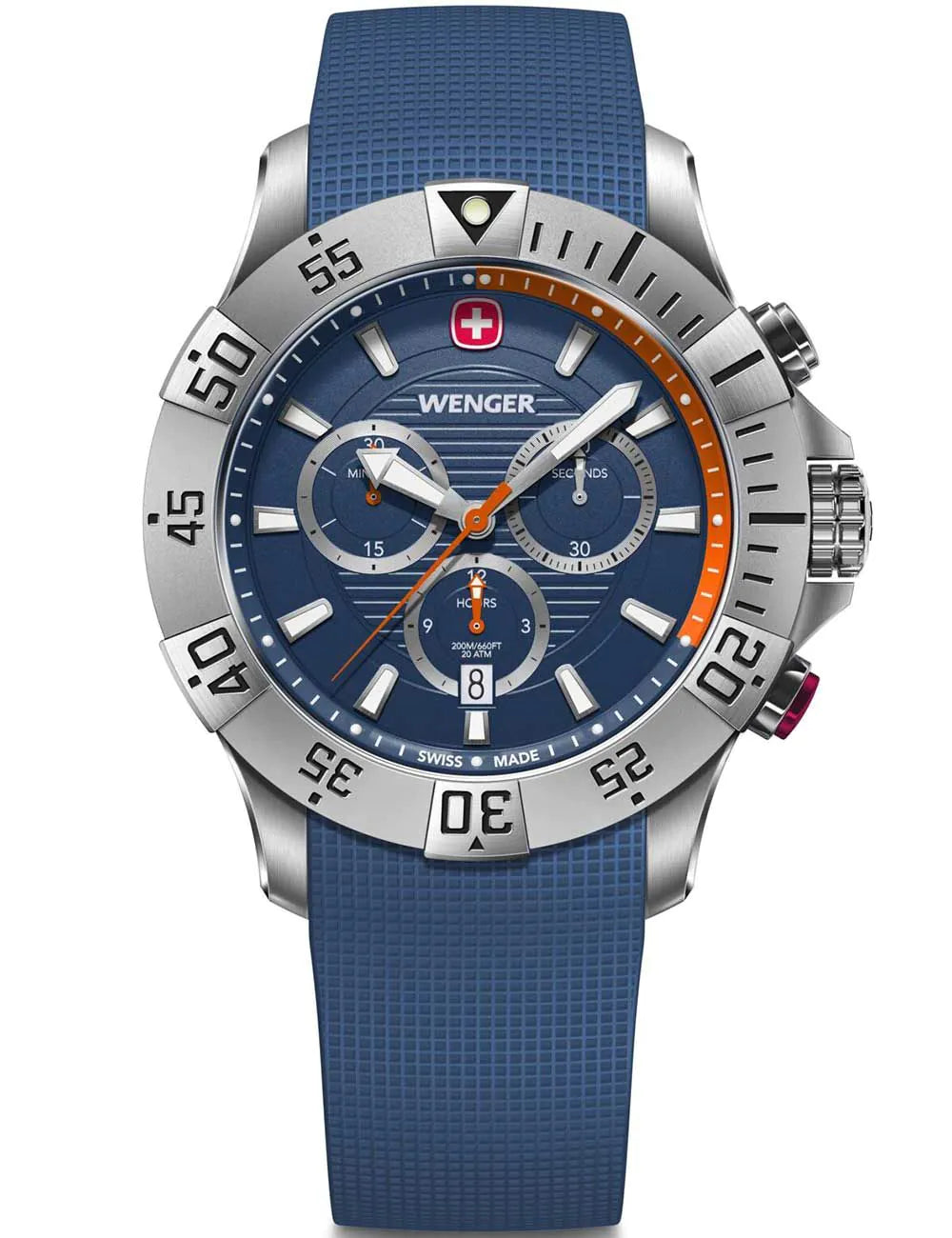 Wenger 01.0643.124 Mens Watch Seaforce Chronograph 43mm 20ATM