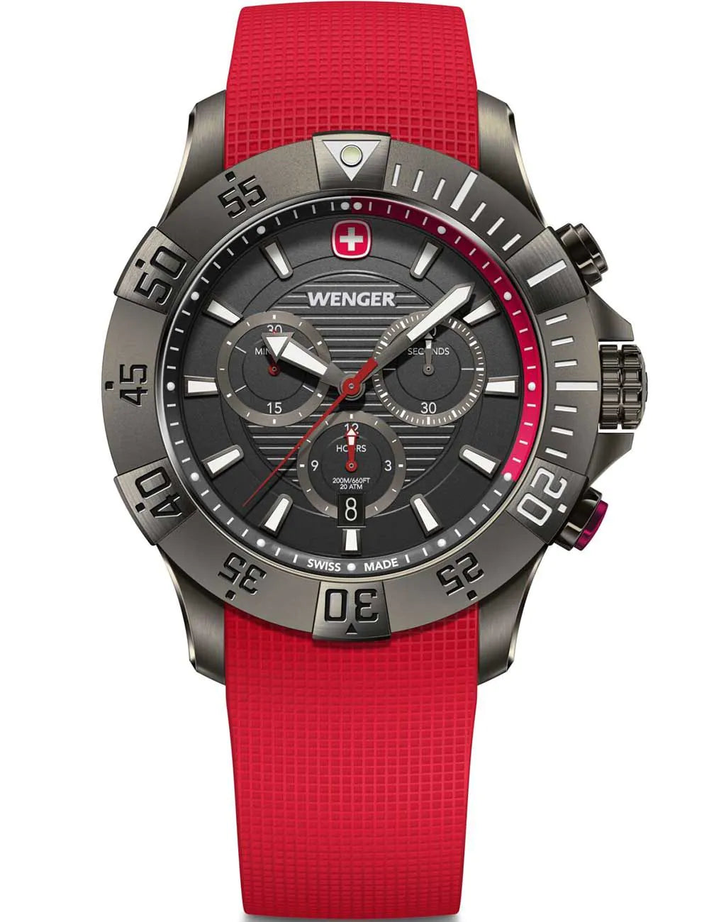 Wenger 01.0643.128 Mens Watch Seaforce Chronograph 43mm 20ATM