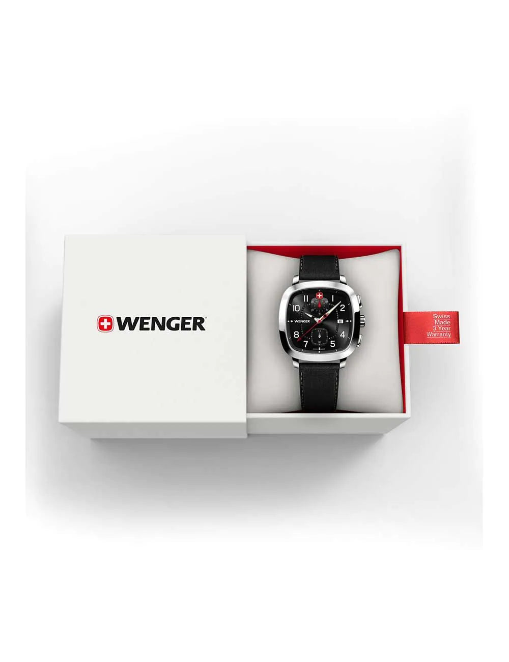 Wenger 01.1933.108 Mens Watch Vintage Sport Chronograph 40mm 5ATM