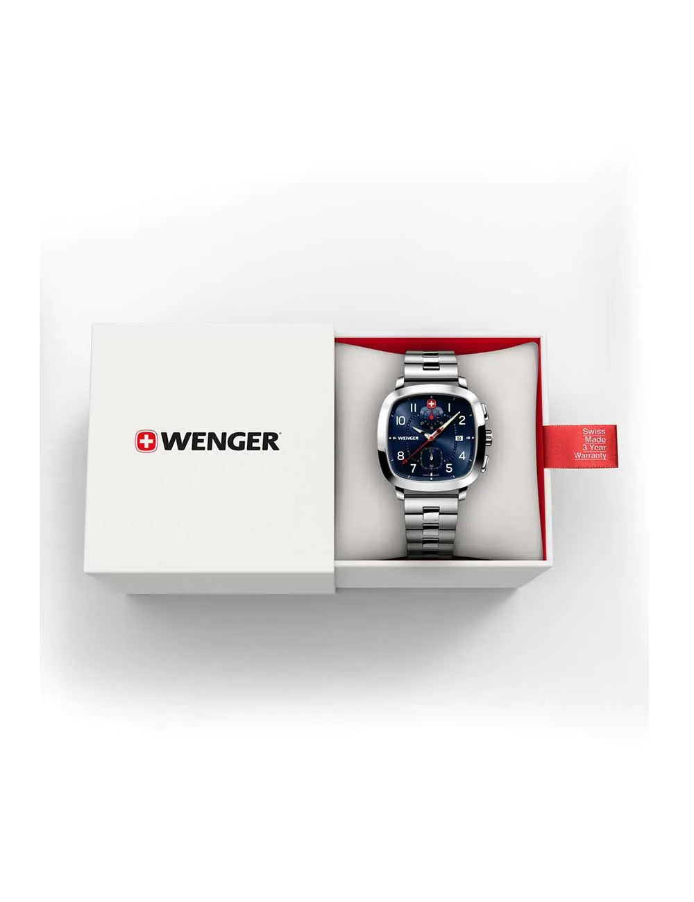 Wenger 01.1933.111 Mens Watch Vintage Sport Chronograph 40mm 5ATM