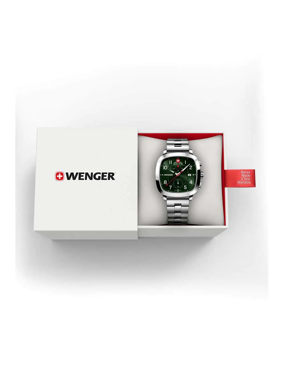 Wenger 01.1933.112 Mens Watch Vintage Sport Chronograph 40mm 5ATM