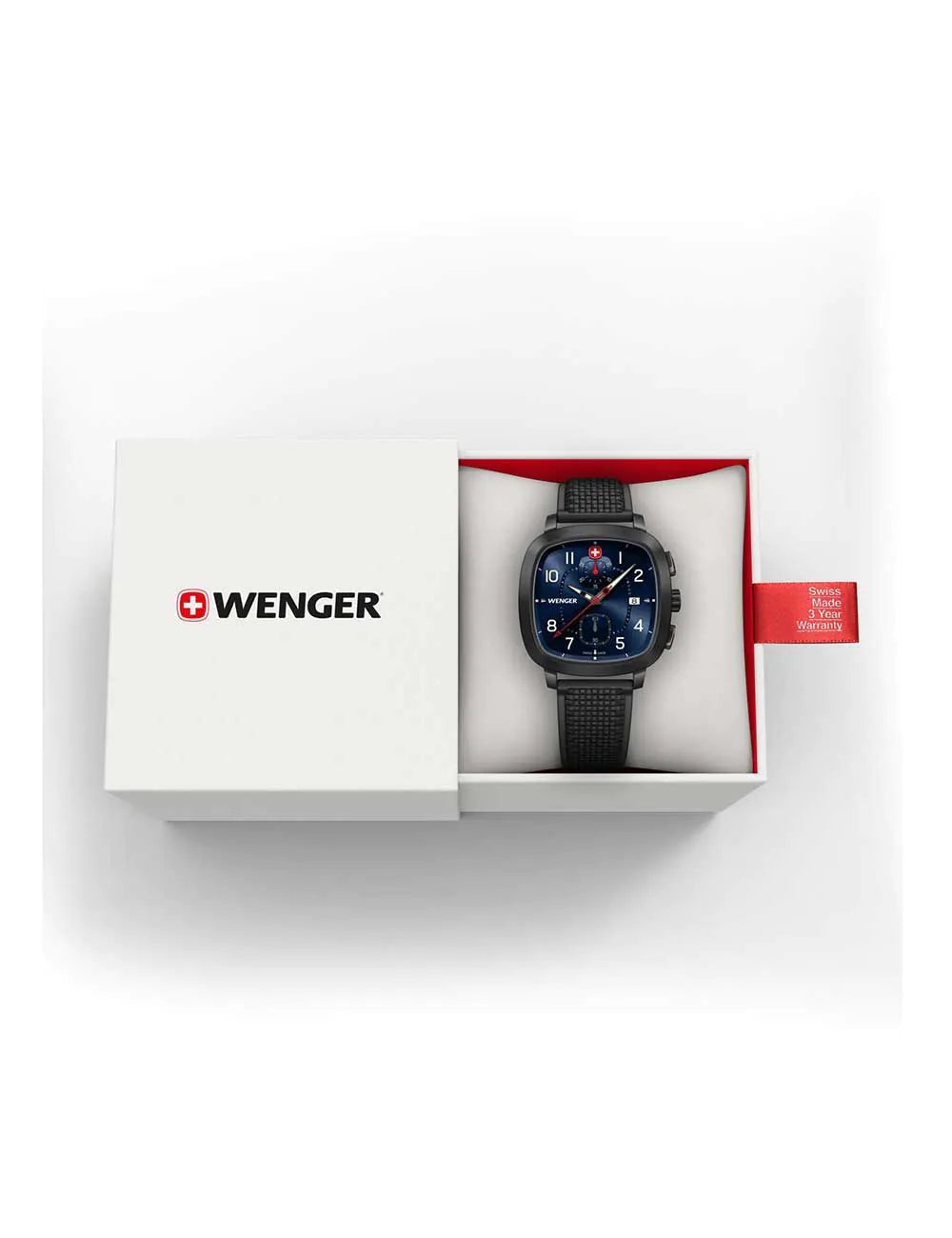 Wenger 01.1933.113 Mens Watch Vintage Sport Chronograph 40mm 5ATM