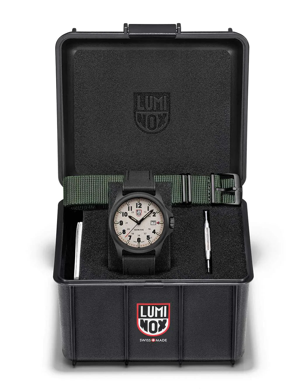 Luminox XL.1971.SET Mens Watch Atacama Field Carbonox Set + 2. Strap 43mm 10ATM