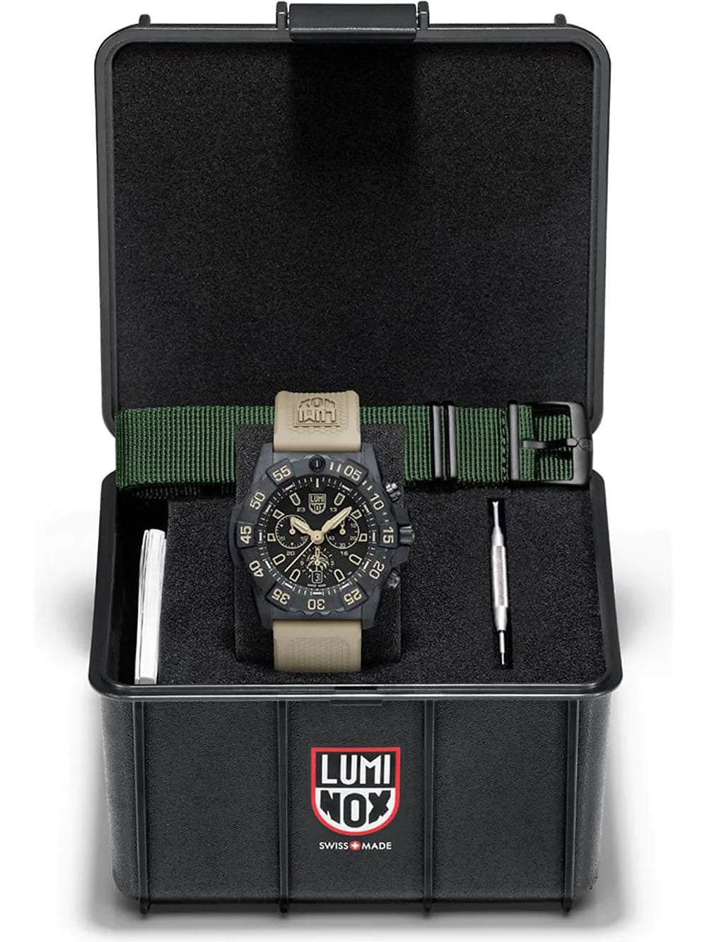 Luminox XS.3590.NSF.SET Mens Watch Navy Seal Foundation Chronograph Set 45mm 20ATM