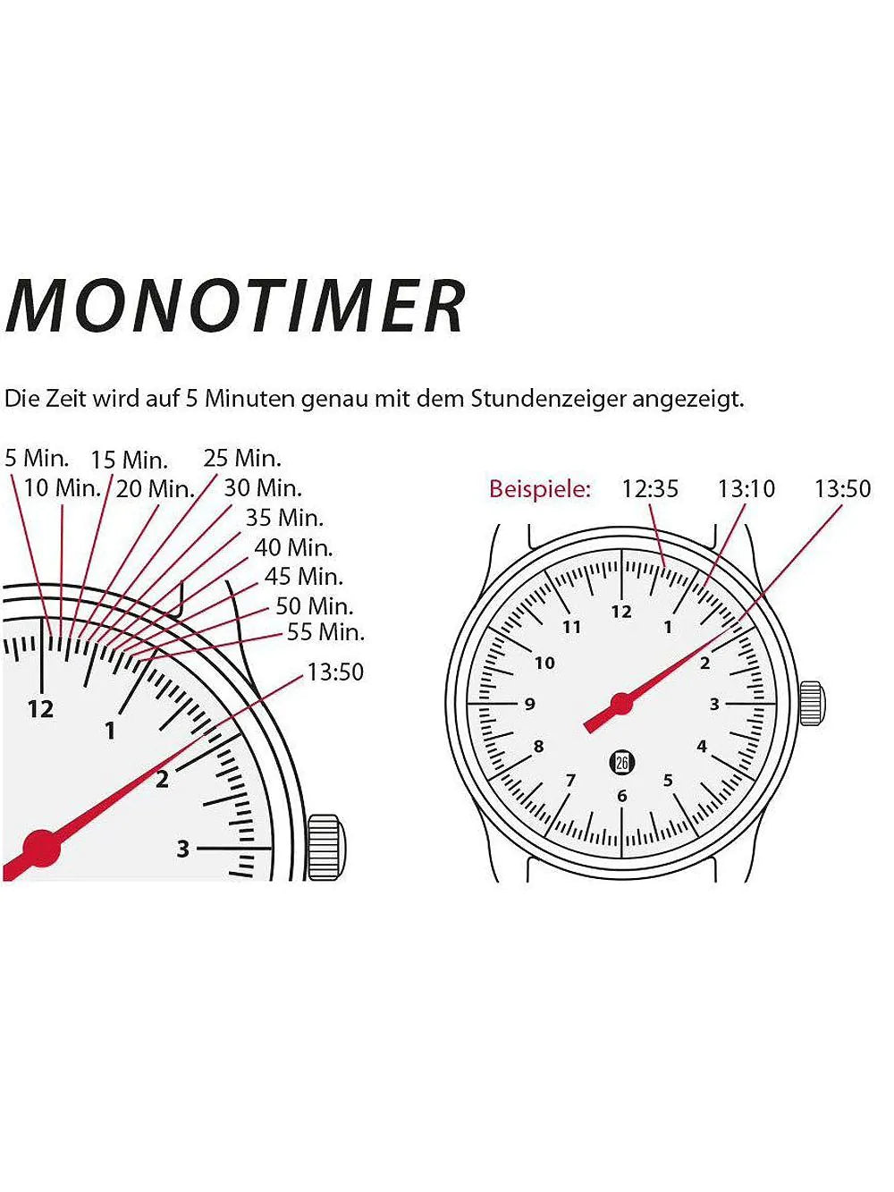 Zeppelin 8643-3 Monotimer ladies 36mm 5ATM