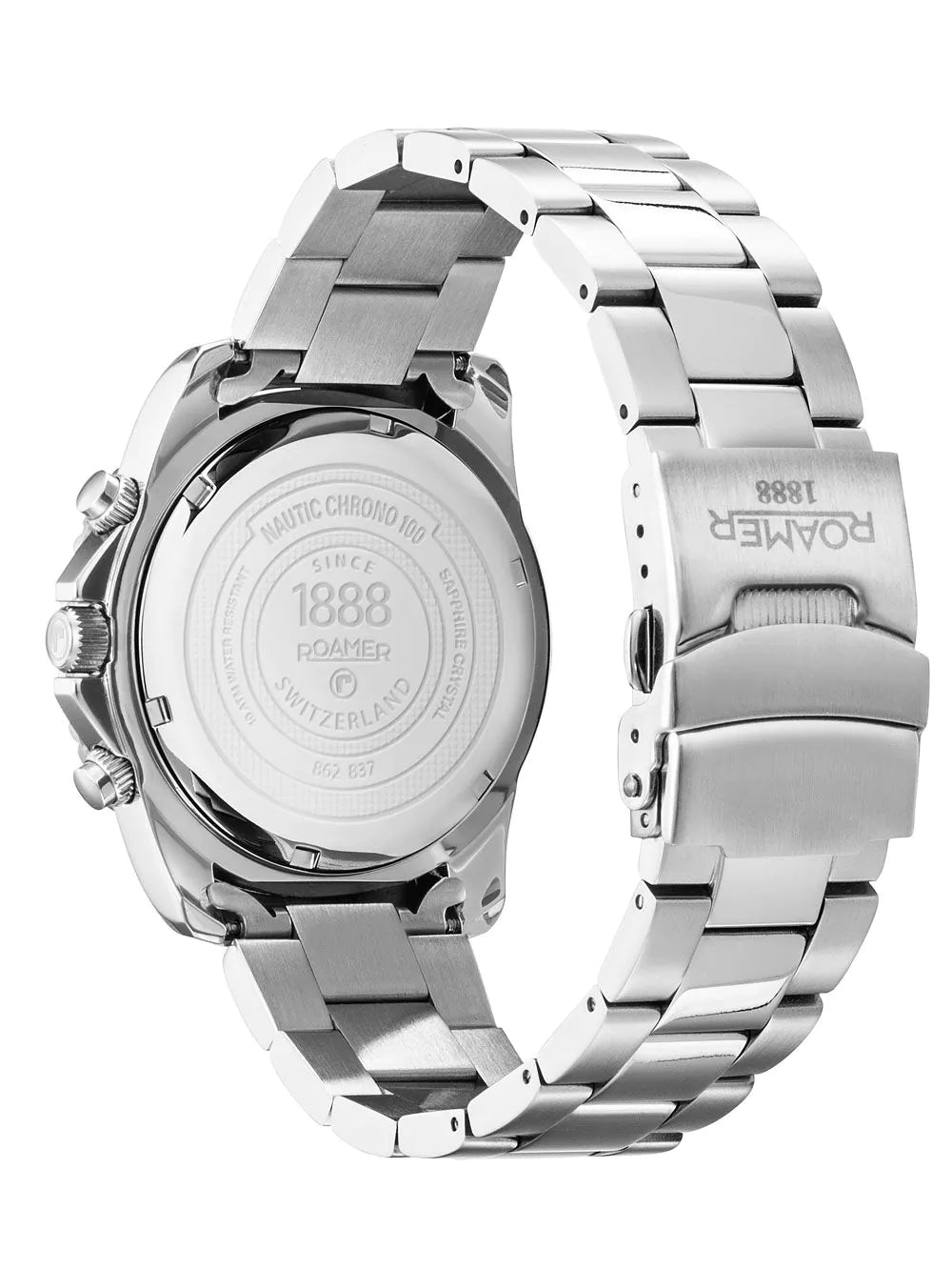 Roamer 862837 41 75 20 Mens Watch Nautic Chrono 100 Chronograph 43mm 10ATM