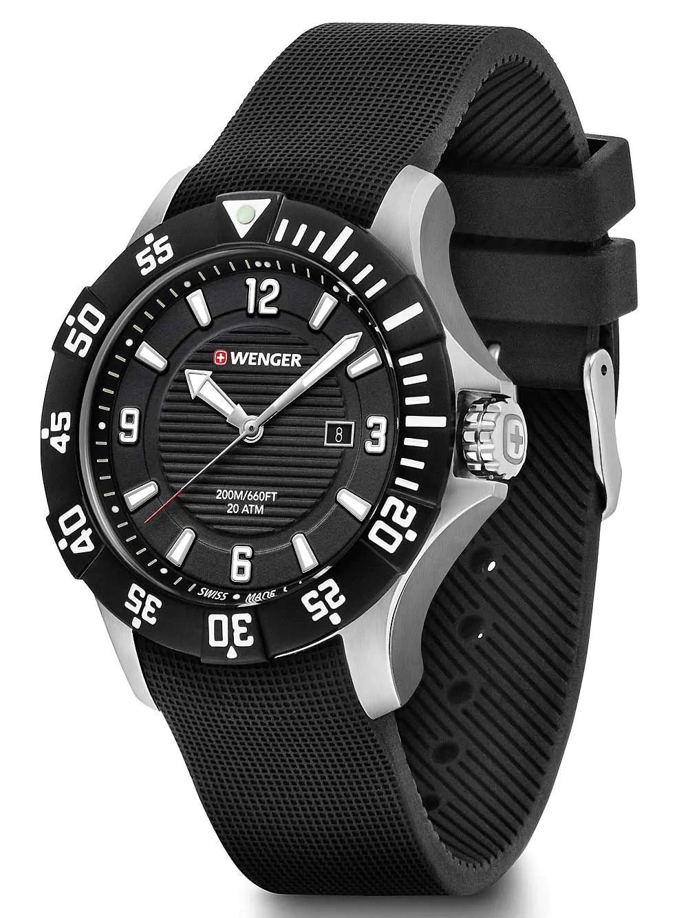 Wenger 01.0641.132 Seaforce diver Mens Watch 43mm 20ATM