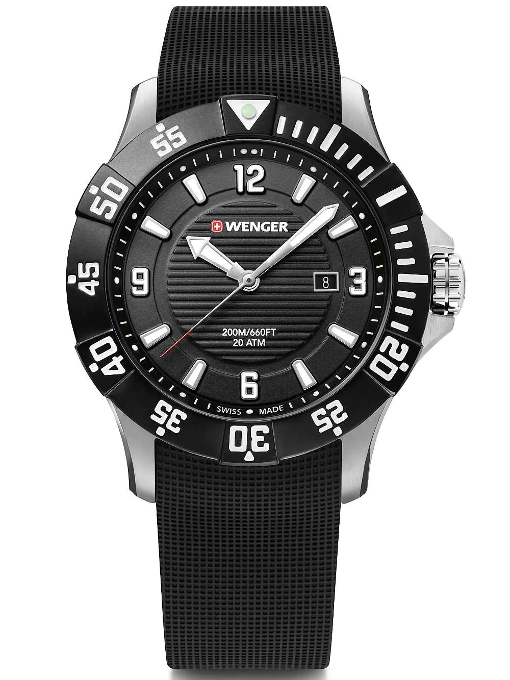 Wenger 01.0641.132 Seaforce diver Mens Watch 43mm 20ATM