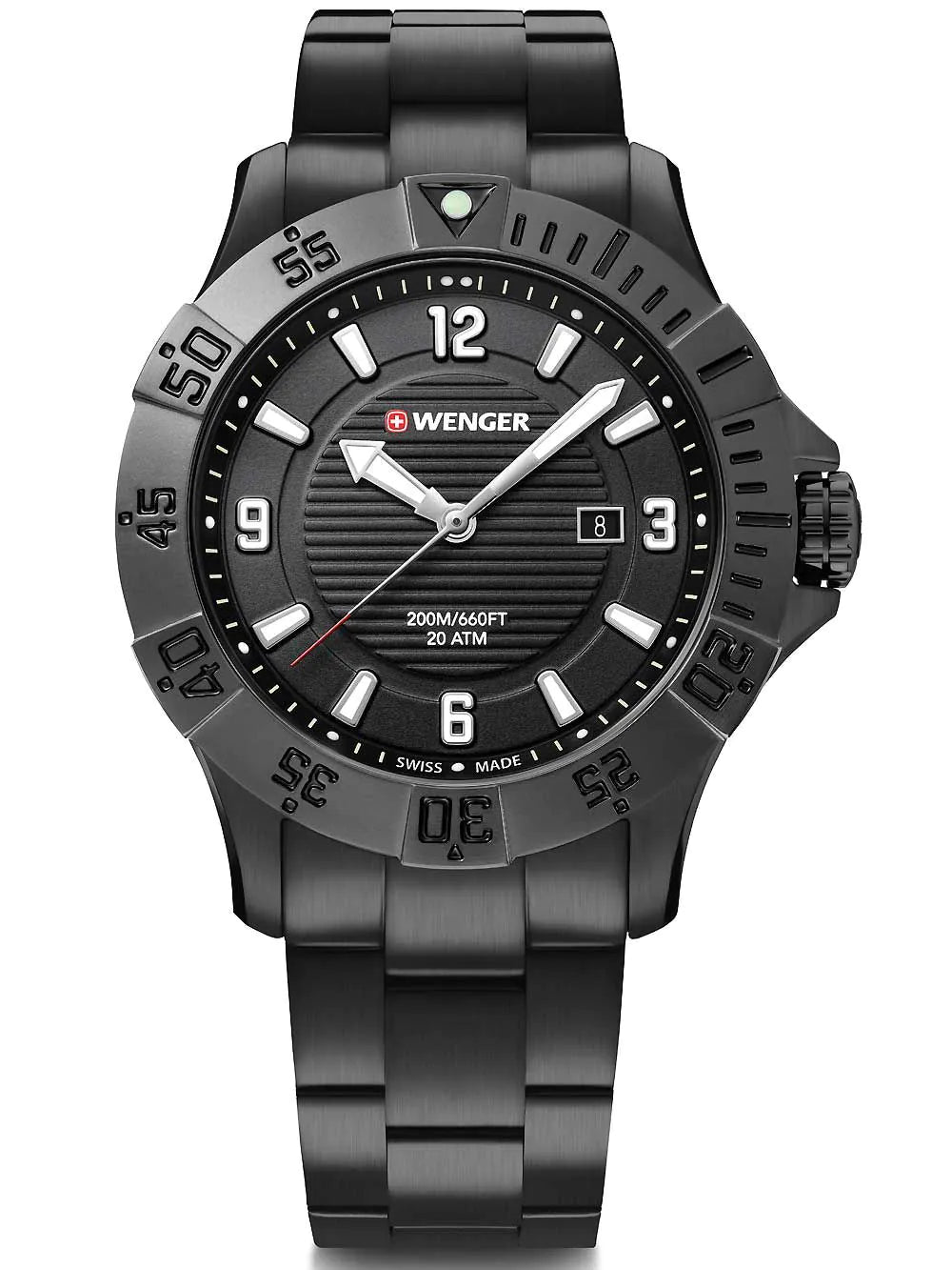 Wenger 01.0641.135 Seaforce diver Mens Watch 43mm 20ATM