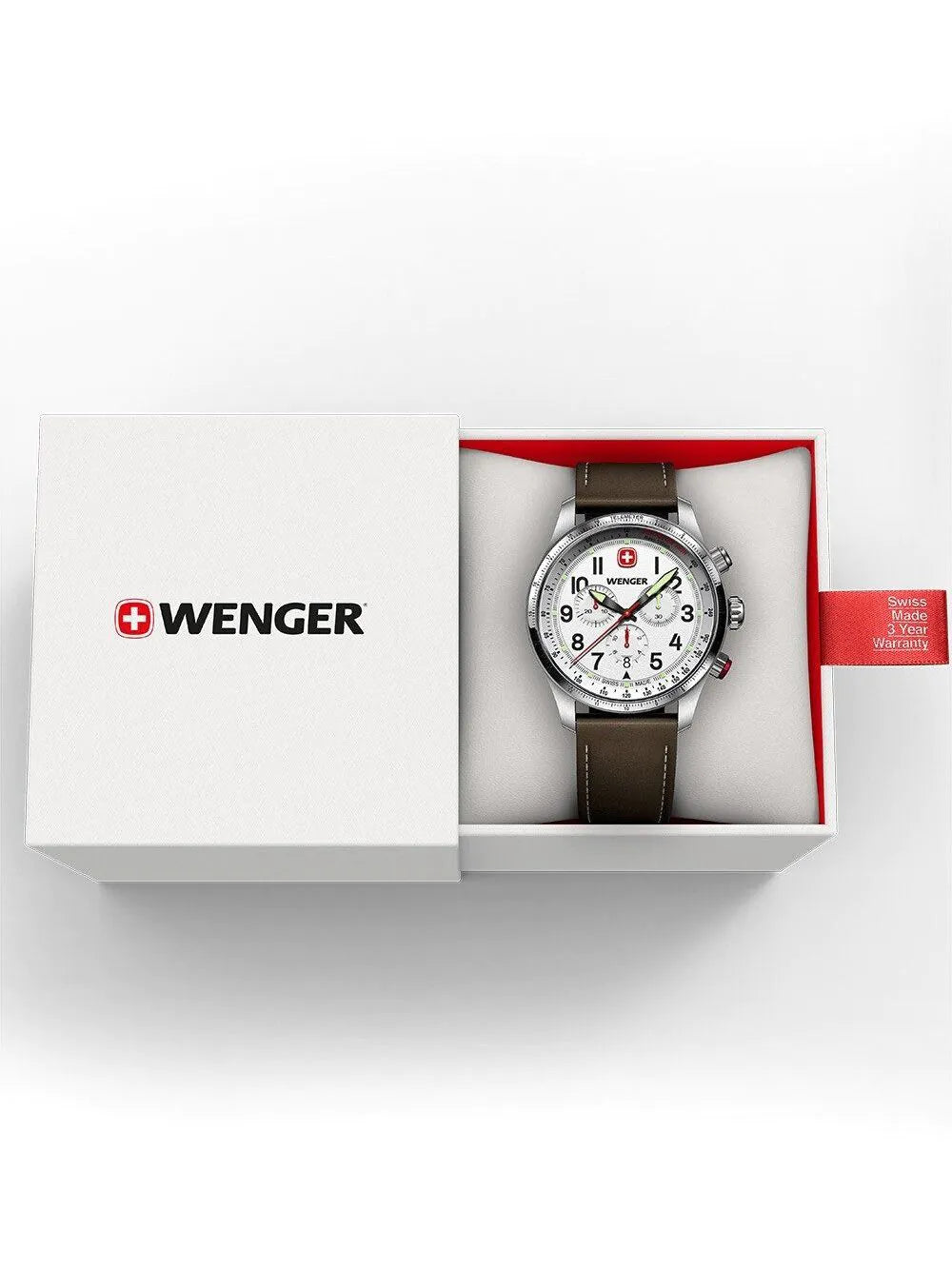 Wenger 01.0543.109 Mens Watch Terragraph Chrono 43mm 10ATM