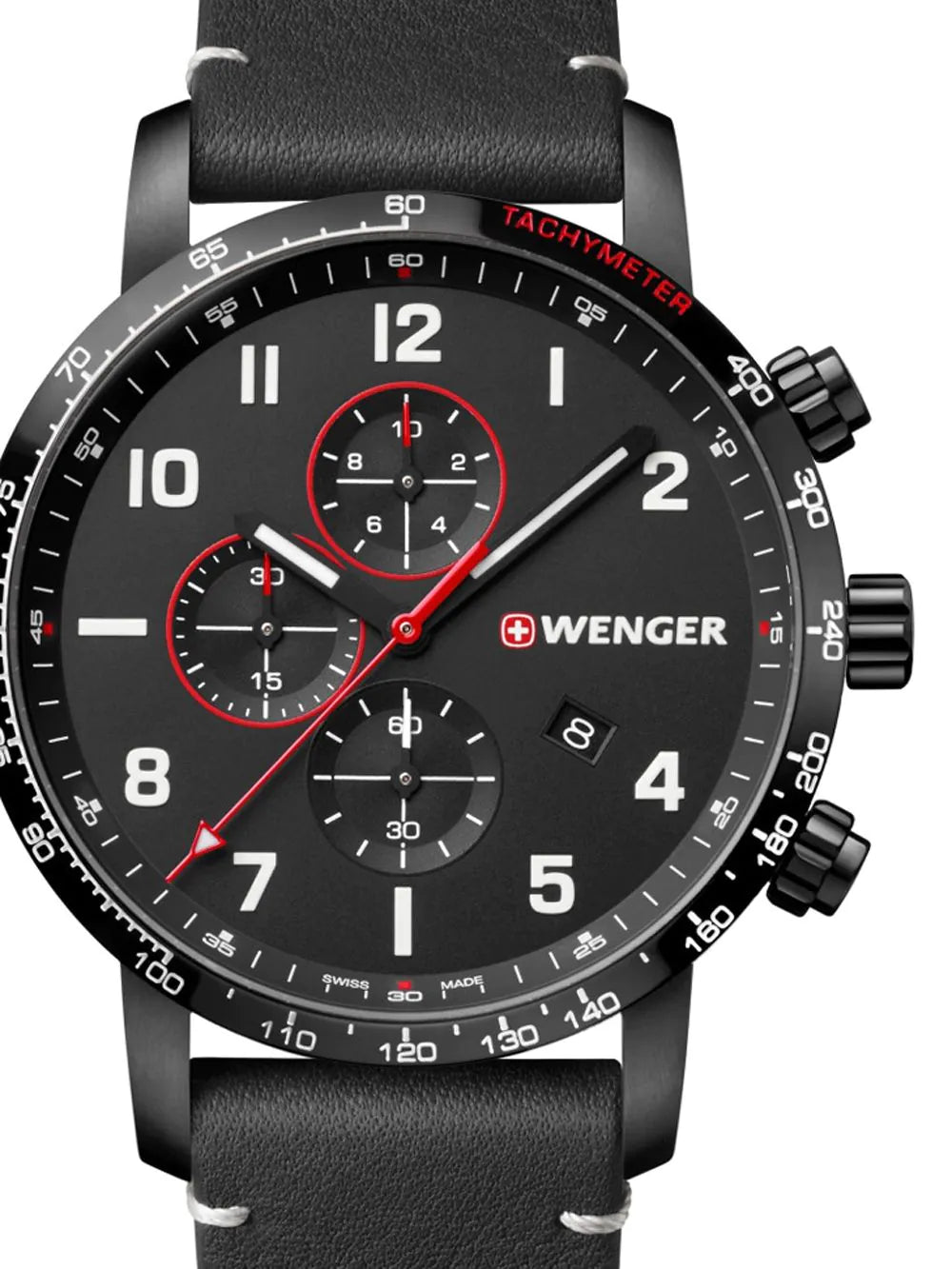 Wenger 01.1543.106 Attitude Chonograph Mens Watch 44mm 10 ATM