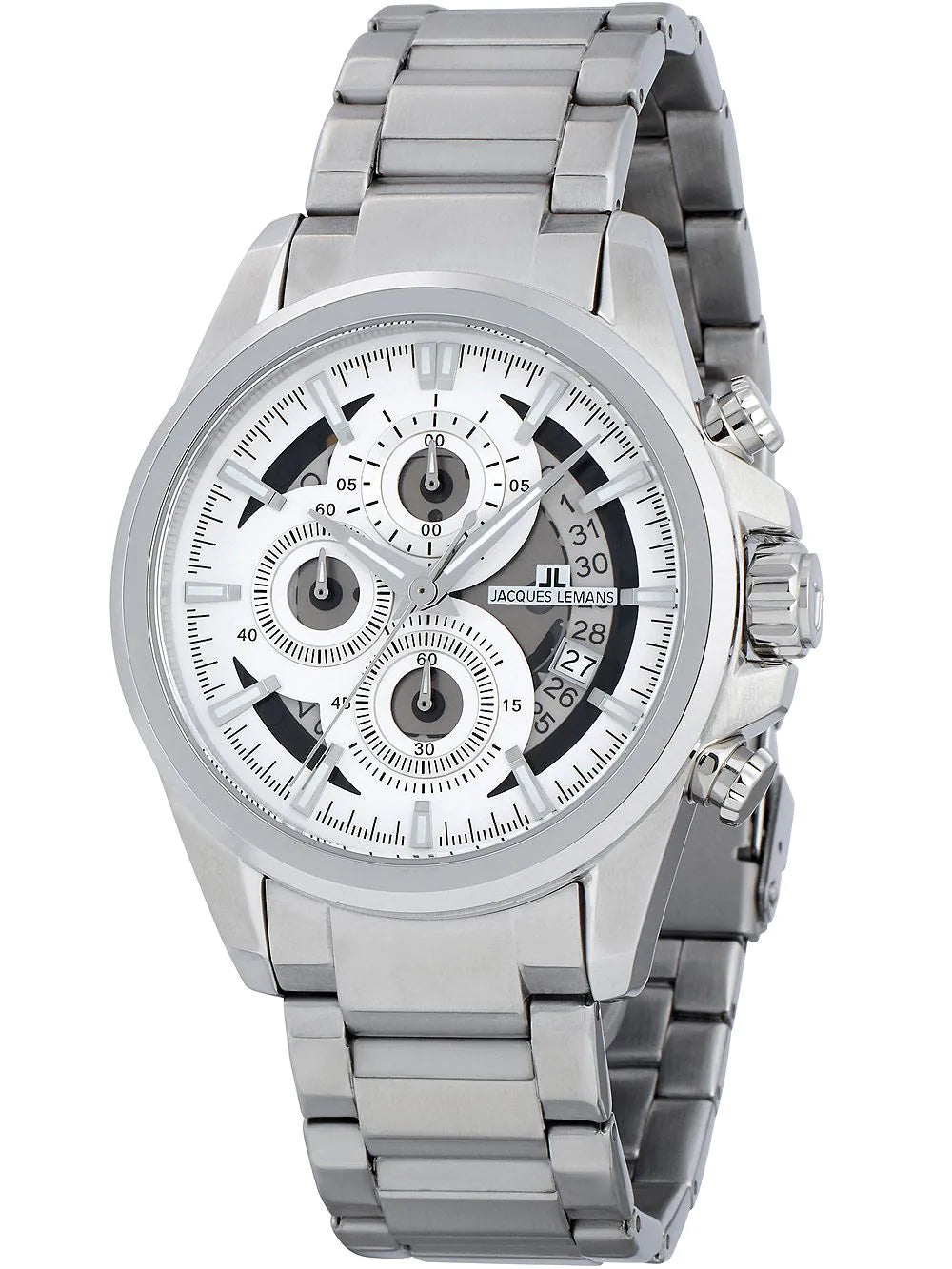 Jacques Lemans 1-1847F Liverpool Chronograph Men's 44mm 10 ATM