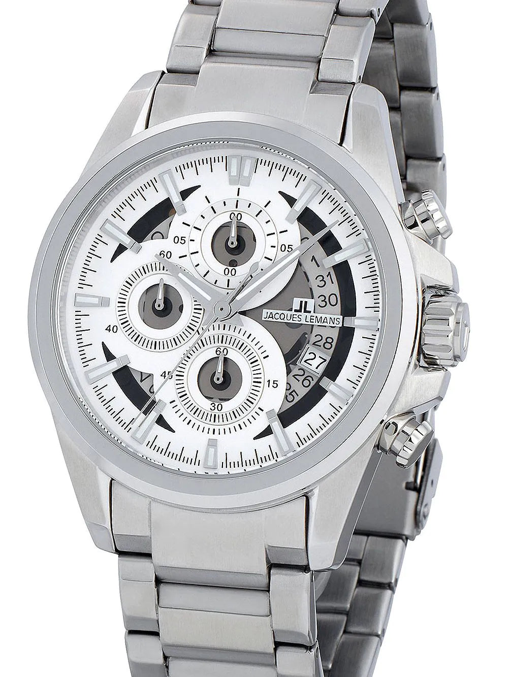 Jacques Lemans 1-1847F Liverpool Chronograph Men's 44mm 10 ATM