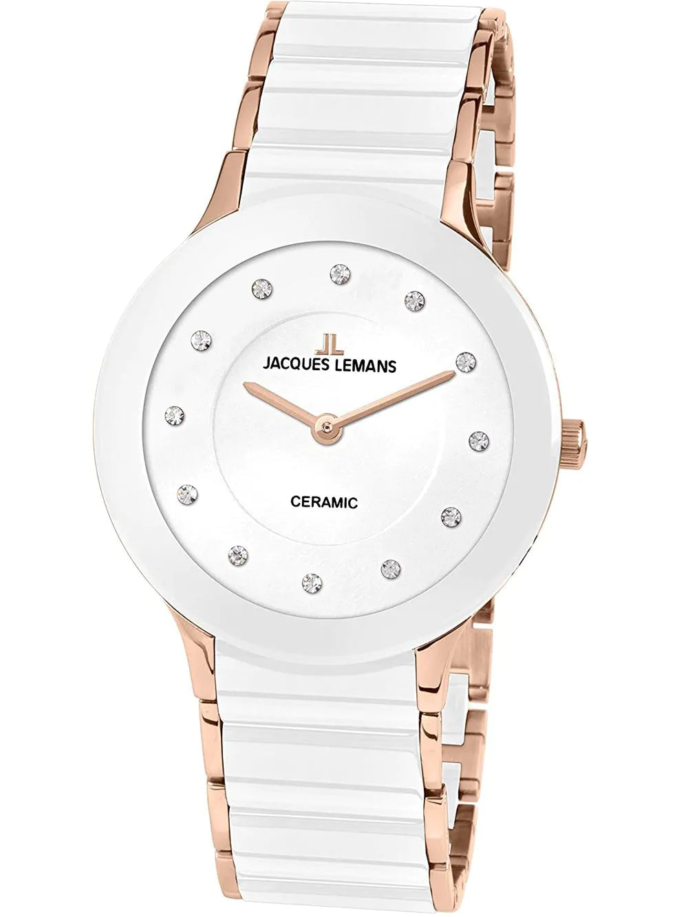 Jacques Lemans 1-1856H Dublin Ceramic Ladies Watch 32mm 5 ATM