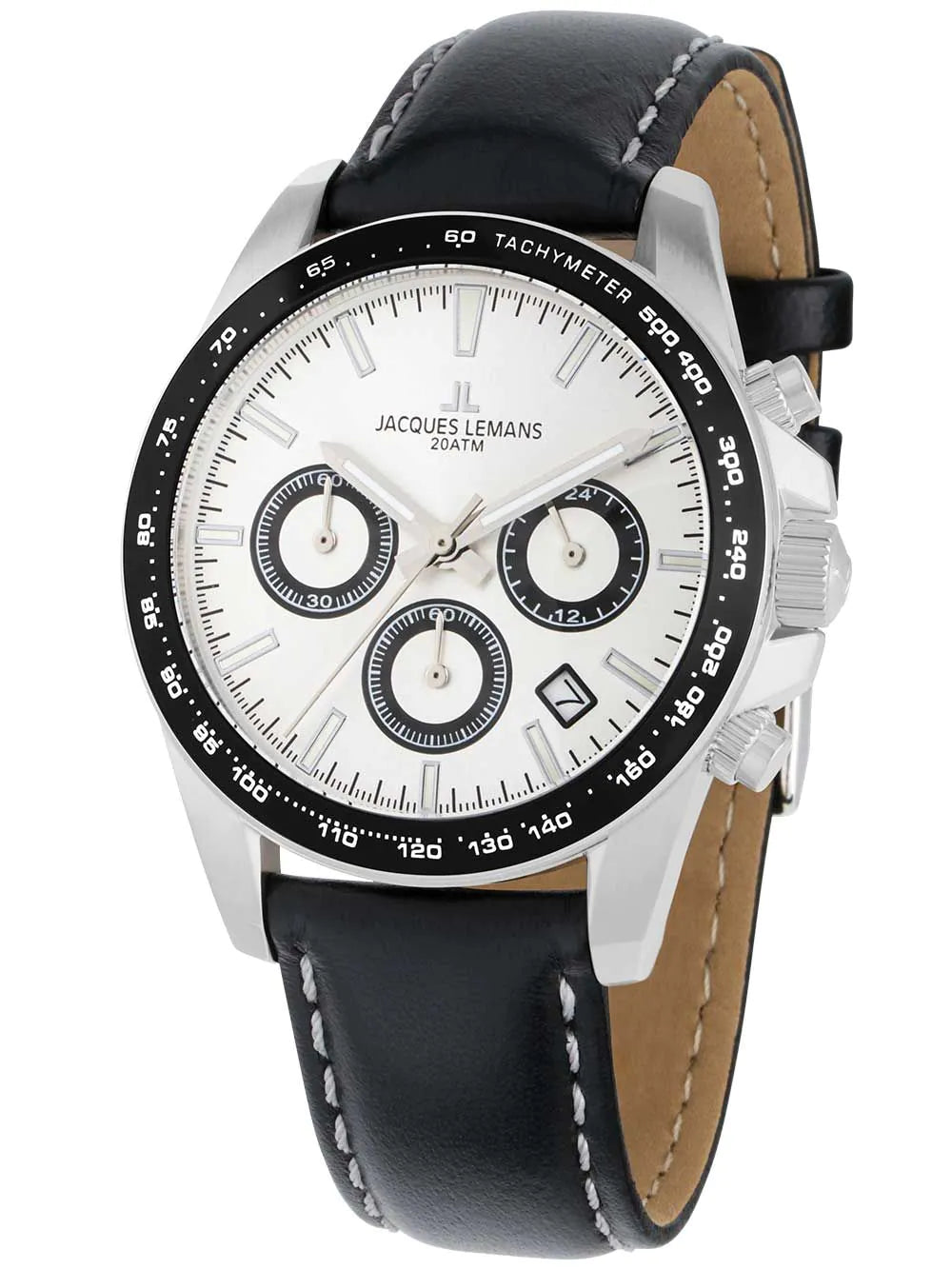Jacques Lemans 1-1877B Liverpool Chronograph Mens Watch 40mm 20ATM