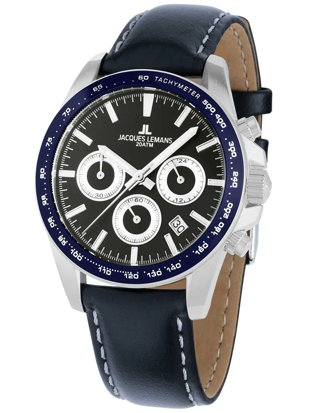 Jacques Lemans 1-1877C Liverpool Chronograph Mens Watch 40mm 20ATM