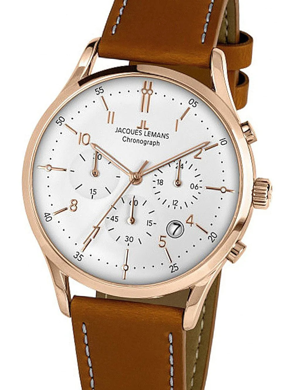 Jacques Lemans 1-2068R Retro Classic Chronograph Mens Watch 41mm 5ATM