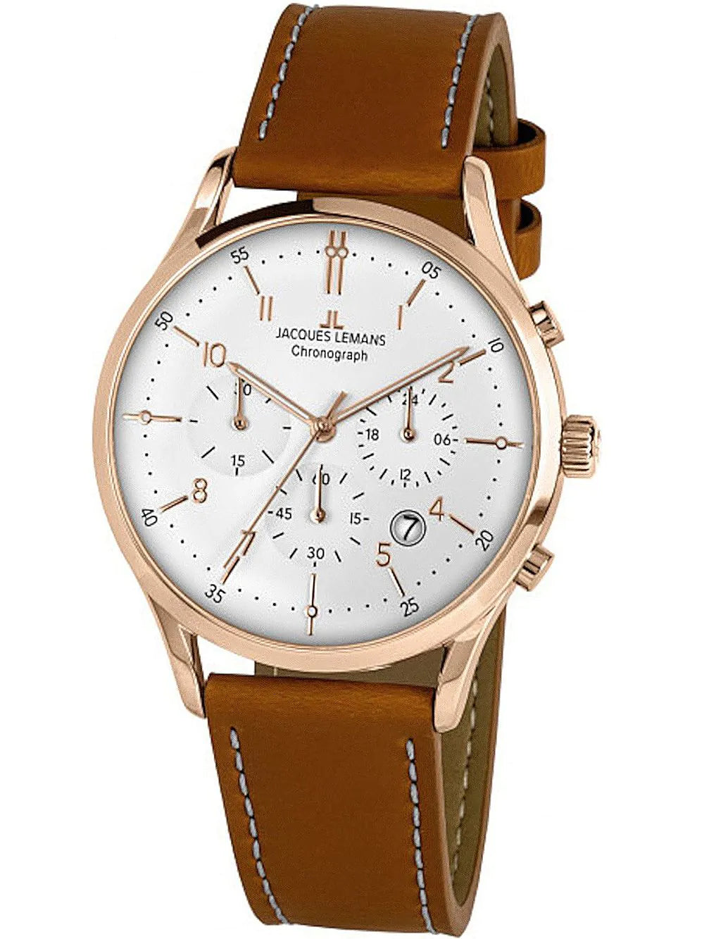 Jacques Lemans 1-2068R Retro Classic Chronograph Mens Watch 41mm 5ATM