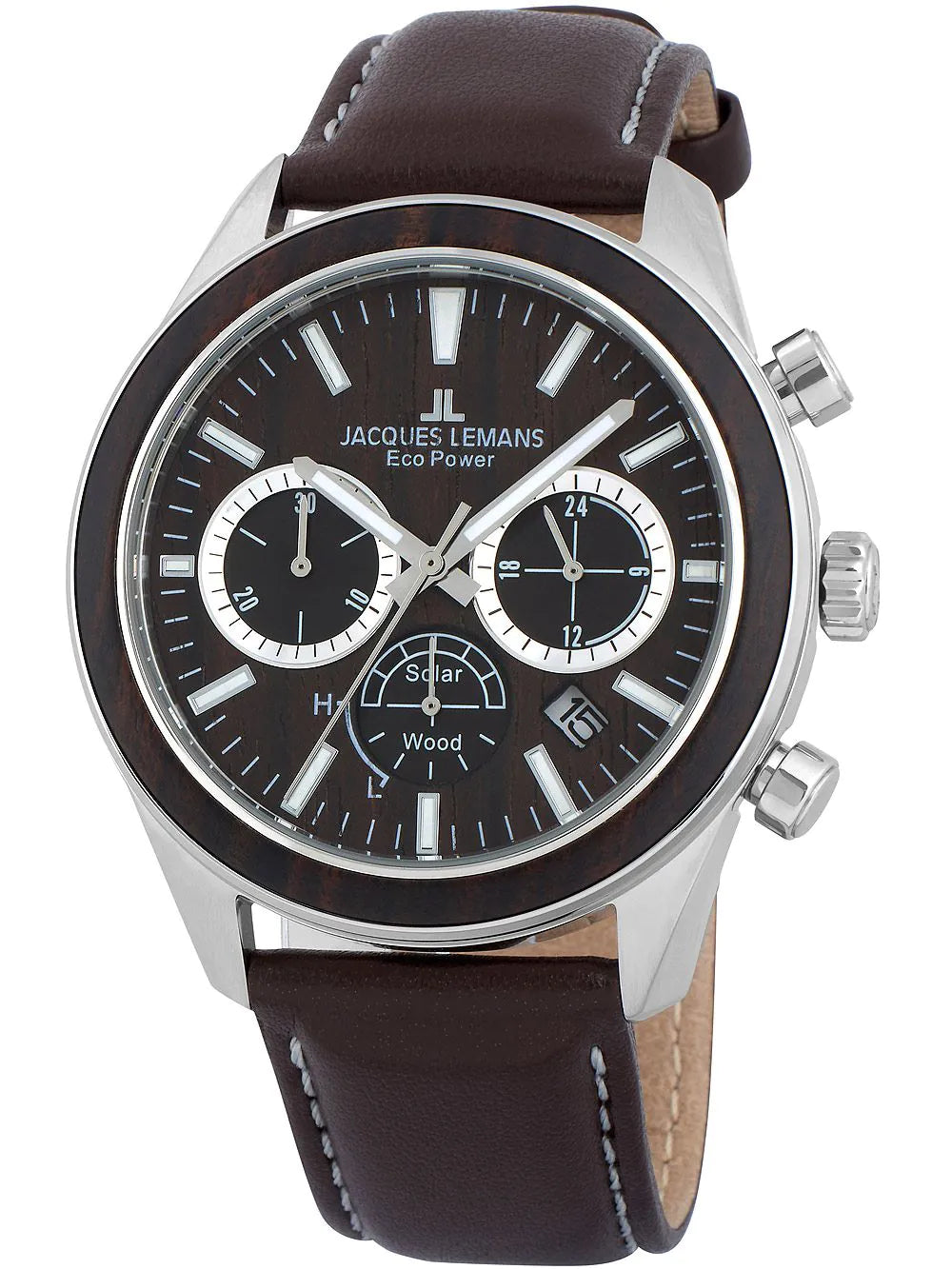 Jacques Lemans 1-2115C Eco Power Wood 44mm 10ATM