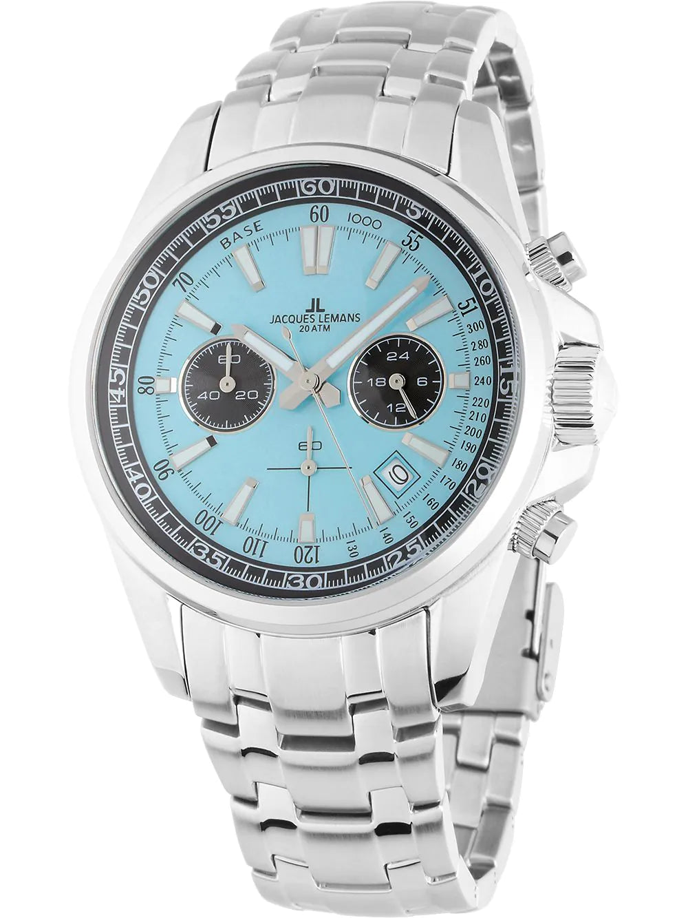 Jacques Lemans 1-2117ZB Liverpool Mens Chronograph 44mm 20ATM