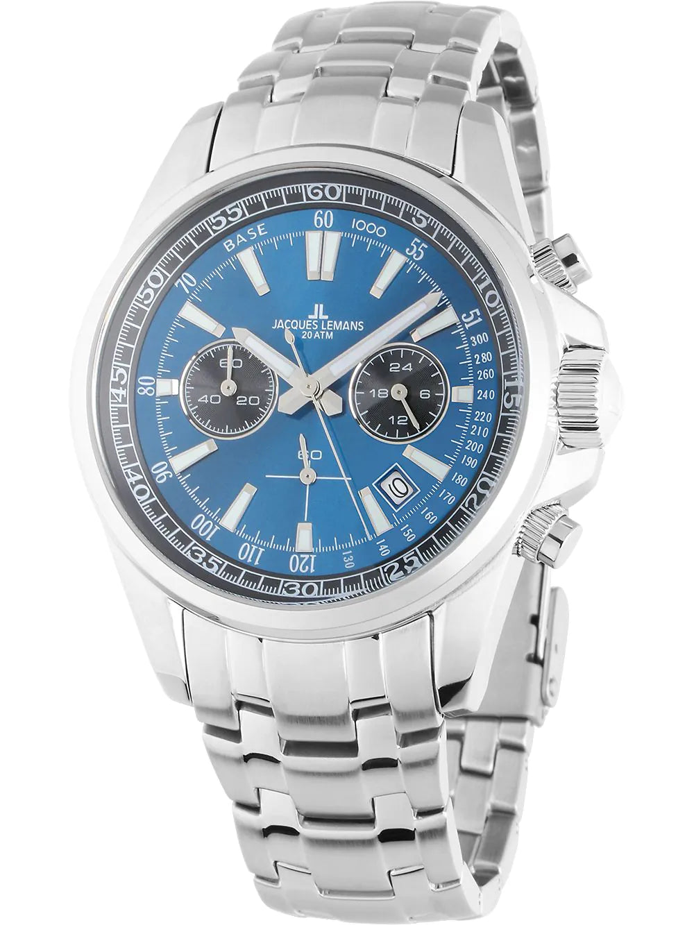 Jacques Lemans 1-2117ZC Liverpool Mens Chronograph 44mm 20ATM