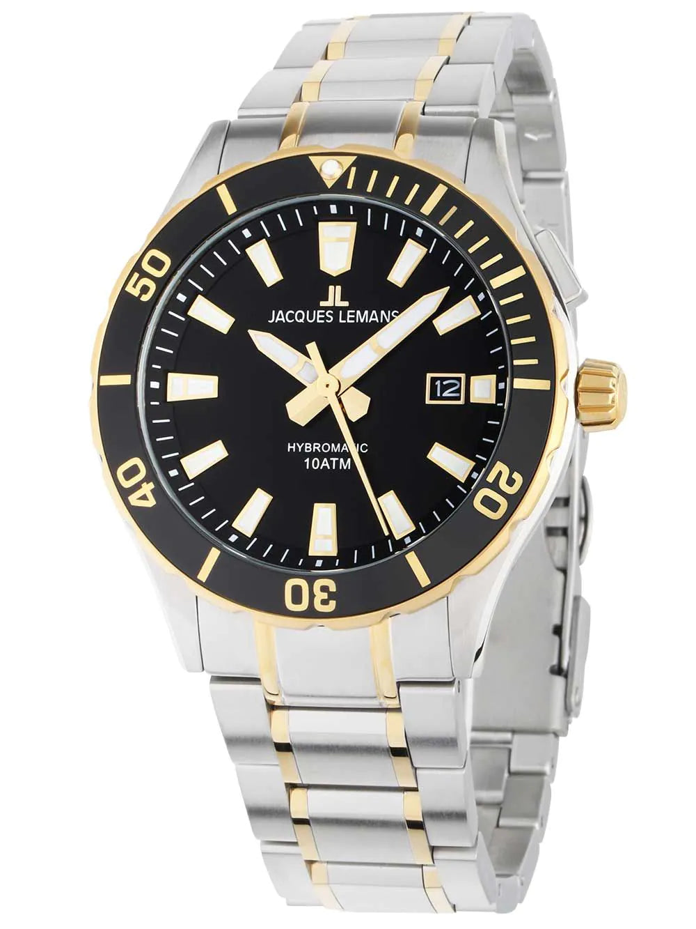 Jacques Lemans 1-2131F Hybromatic Mens Watch 42mm 10ATM