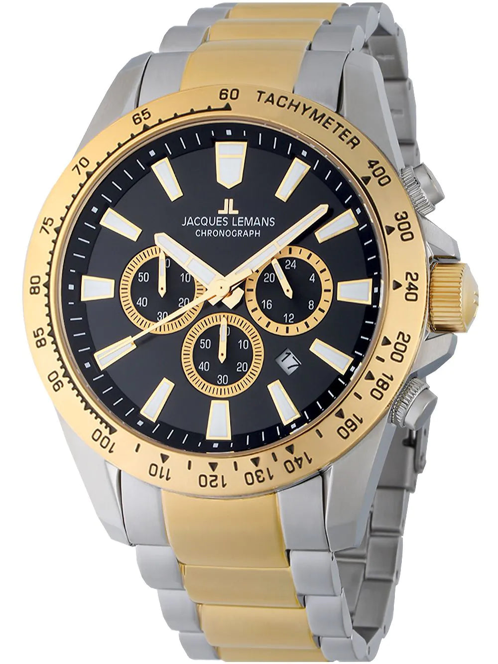 Jacques Lemans 1-2140H Liverpool Chronograph Mens Watch 48mm 10ATM