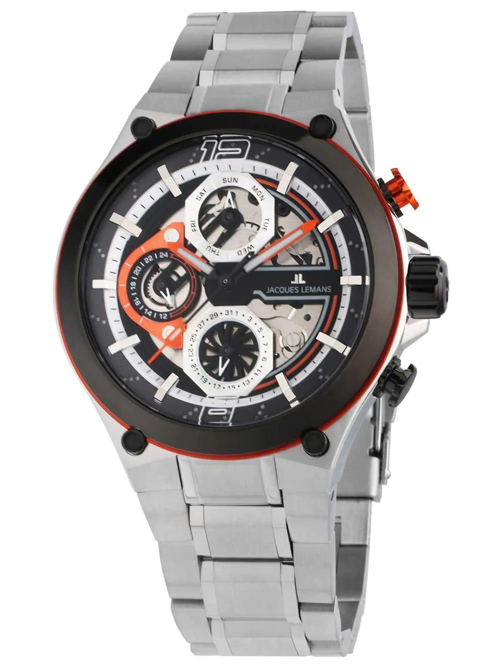 Jacques Lemans 1-2150E Manchester Multifunction Mens Watch 43mm 10ATM