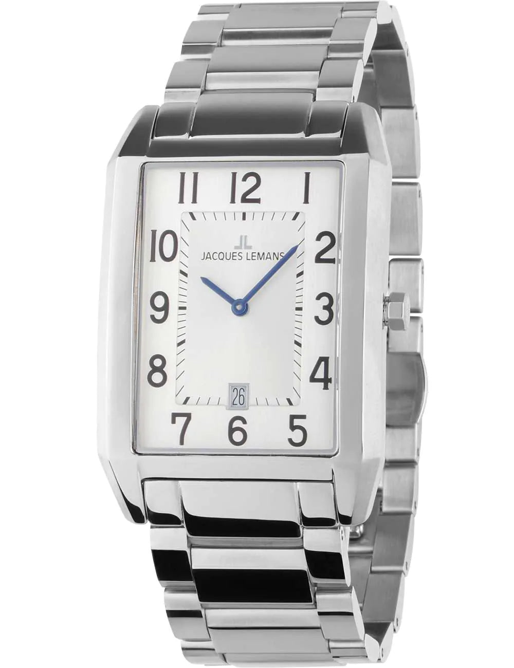 Jacques Lemans 1-2160.1G Torino square Mens Watch 34mm 5ATM