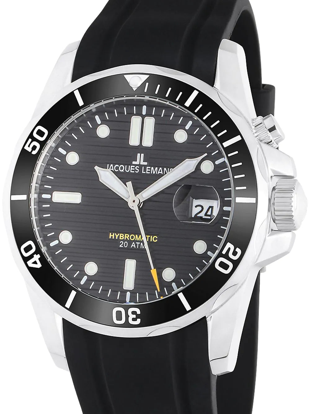 Jacques Lemans 1-2170A Hybromatic Diver Mens Watch 41mm 20ATM