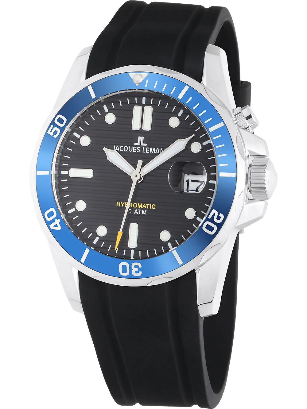 Jacques Lemans 1-2170D Hybromatic Diver Mens Watch 41mm 20ATM