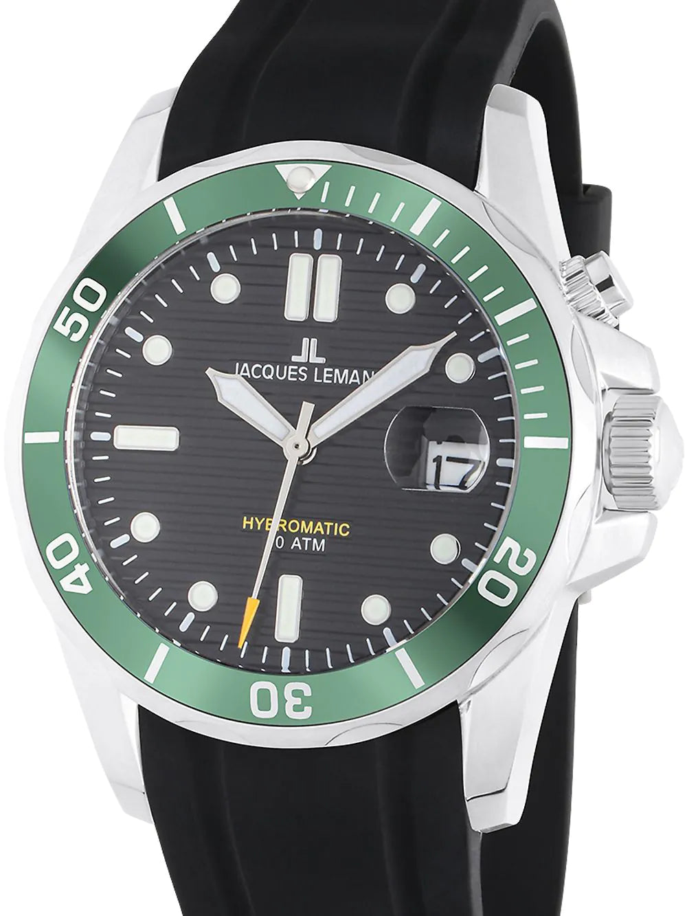 Jacques Lemans 1-2170E Hybromatic Diver Mens Watch 41mm 20ATM