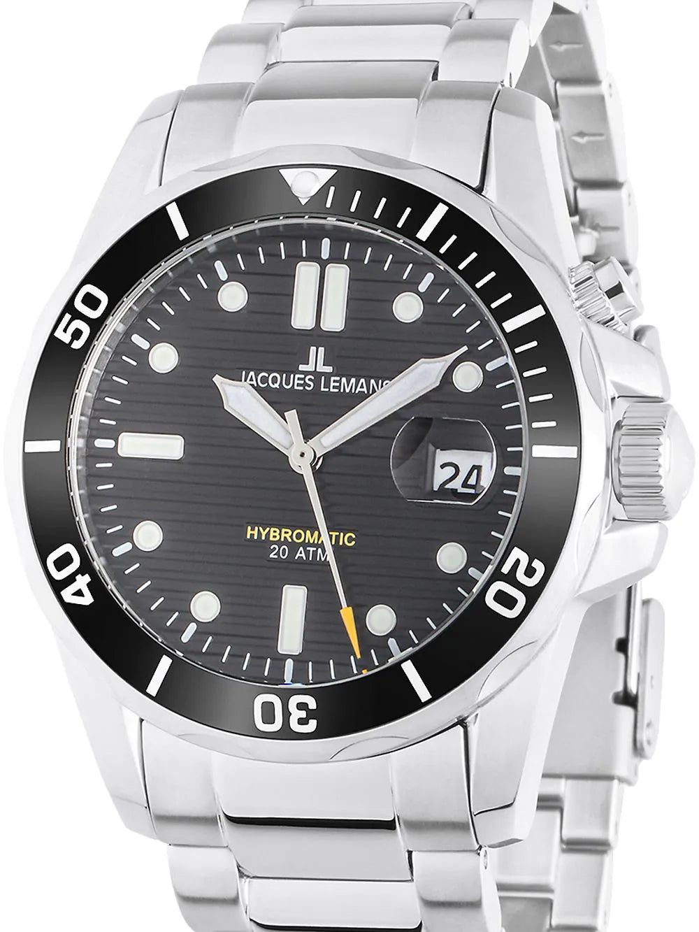 Jacques Lemans 1-2170G Hybromatic Diver Mens Watch 41mm 20ATM